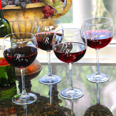 Red Wine Glasses - Set of 4