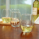 Stemless Wine Glasses - Set of 4 - 1